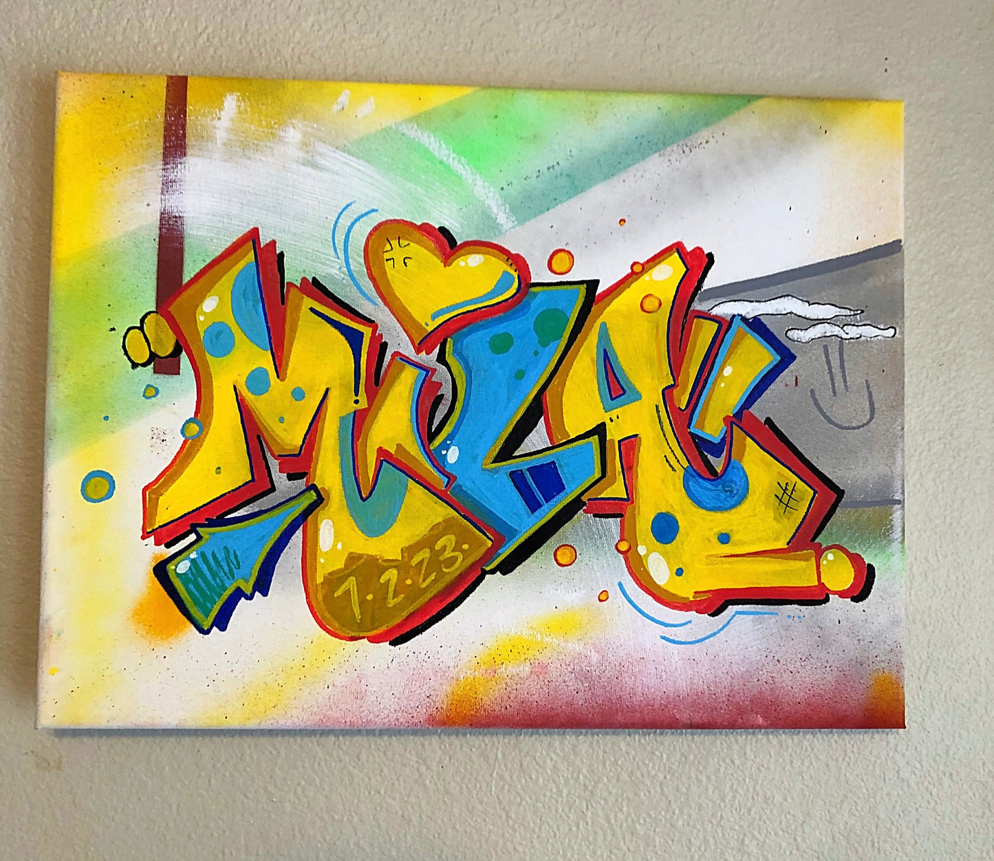 custom hand lettered sign